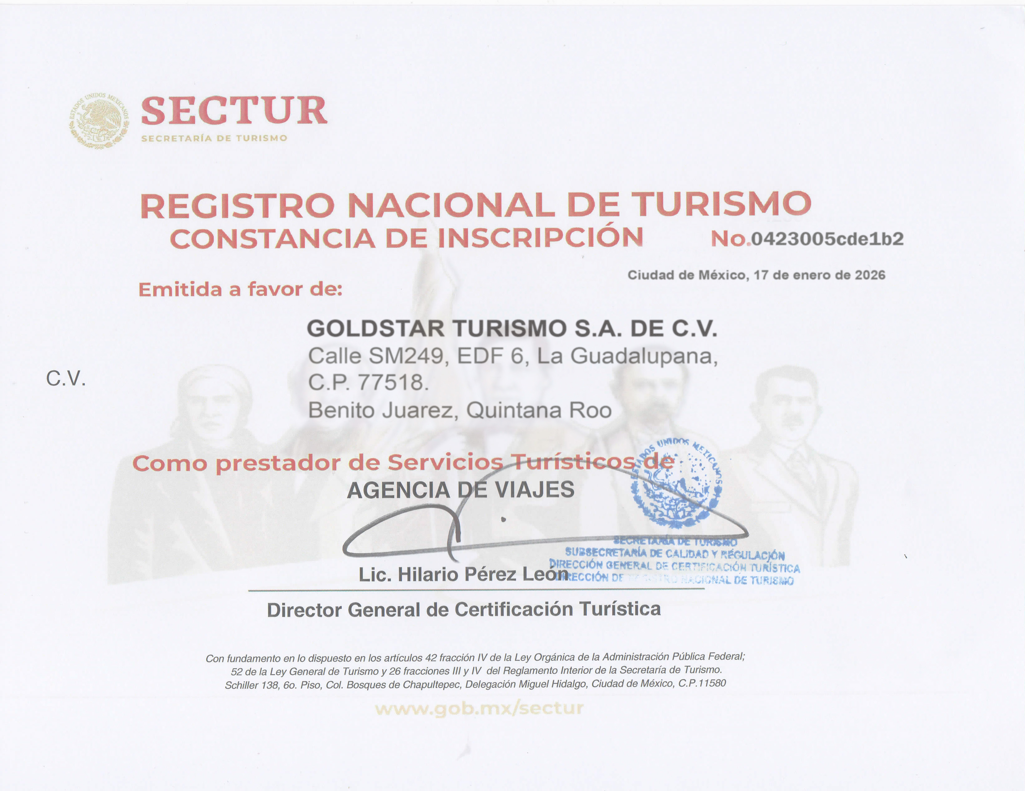 Secretaría de Turismo